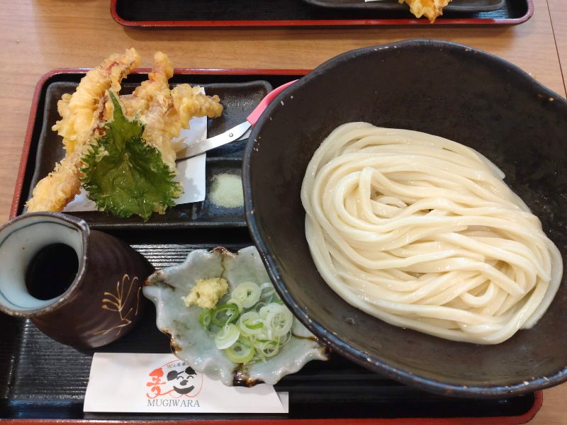 麦笑のゲソ天ぶっかけ