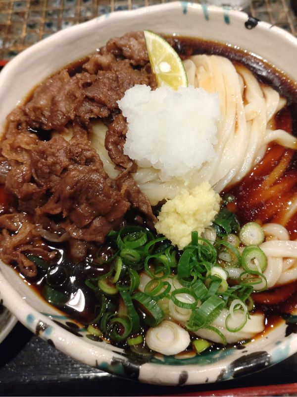 たけうちうどんの肉おろしぶっかけ