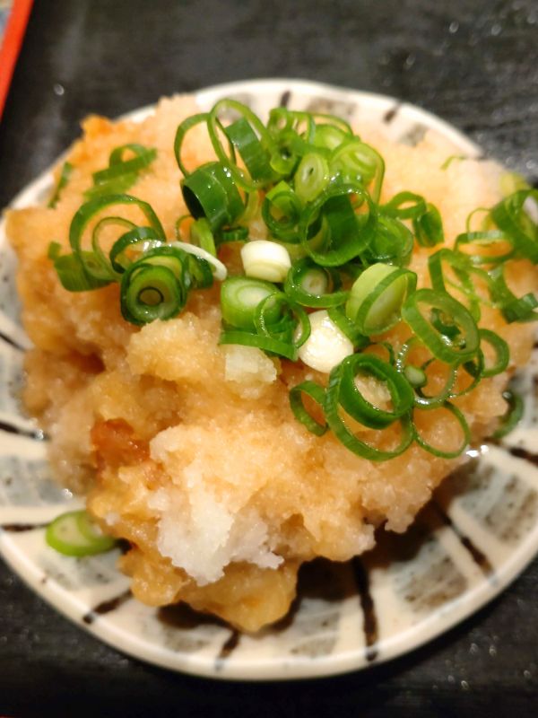 たけうちうどんのとり天ポン酢