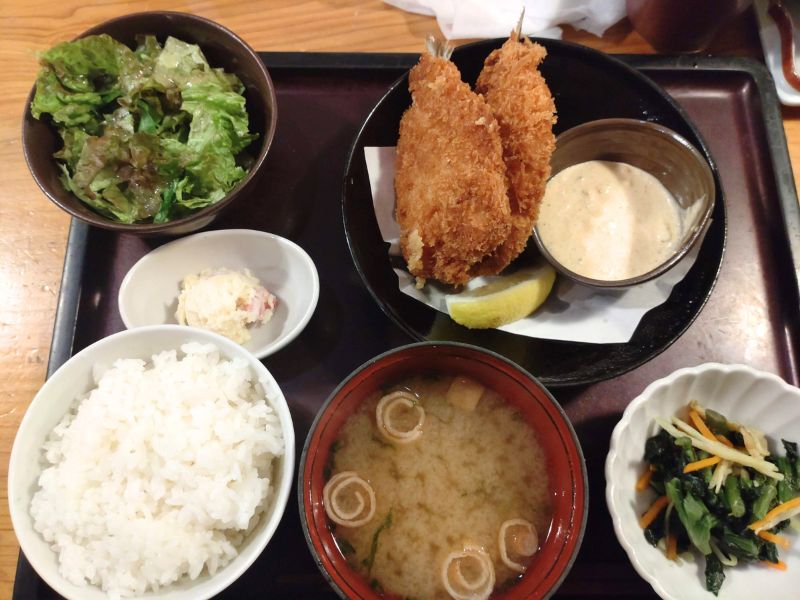 やまやのアジフライ定食