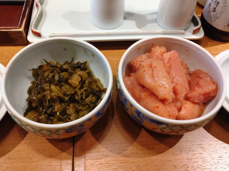 やまやの明太子と高菜