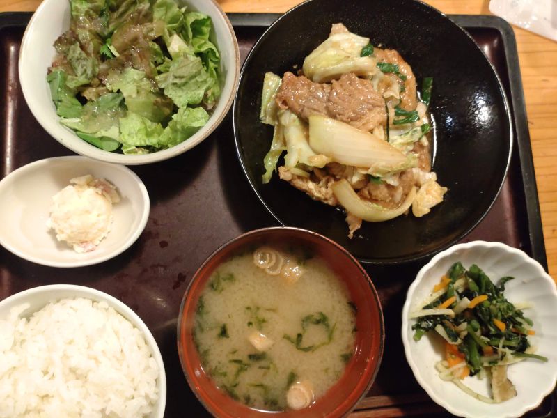 やまやの豚のしょうが焼き定食