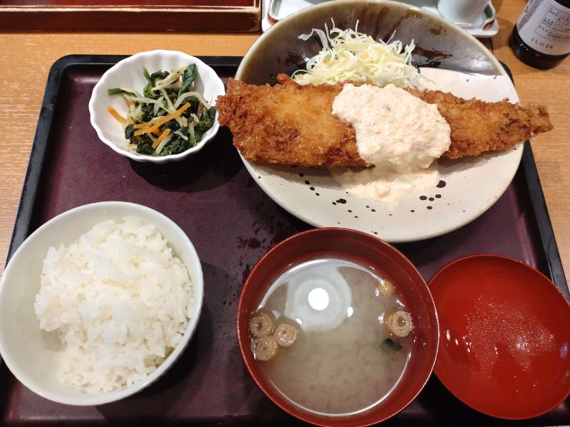 やまやの棒ダラのフライ定食