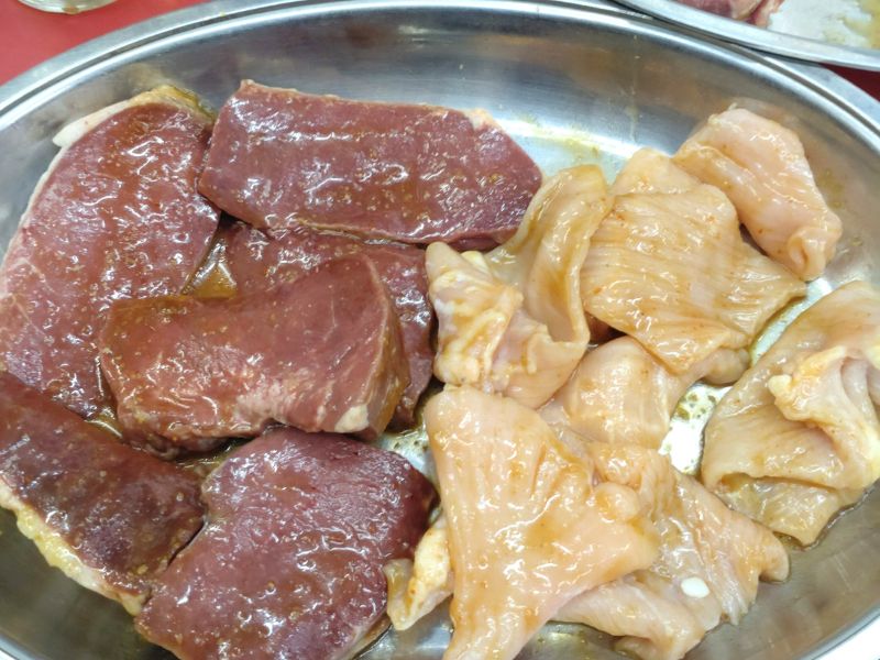 味一の心臓とミノ