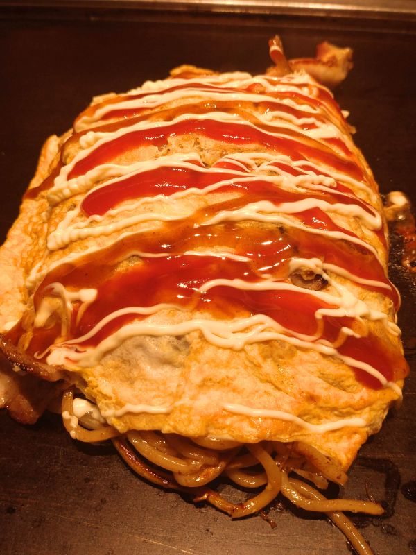 桃太郎のオムそば