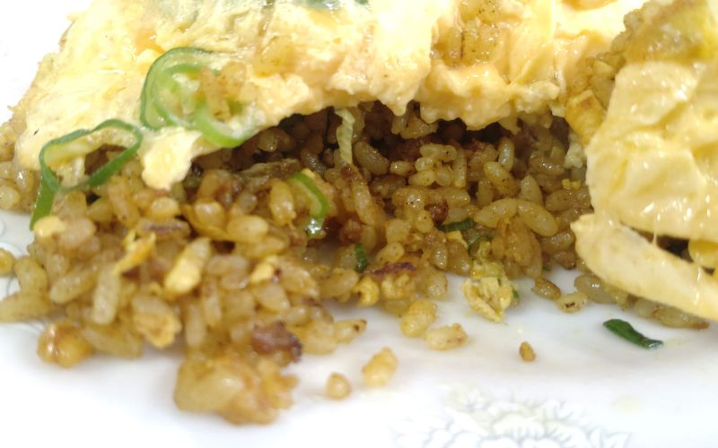 桃園の天津カレー焼き飯インサート