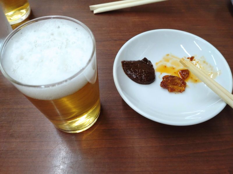 ひょうたんのにんにくと味噌ダレ