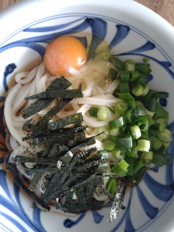 ふるいちのぶっかけうどん調理後