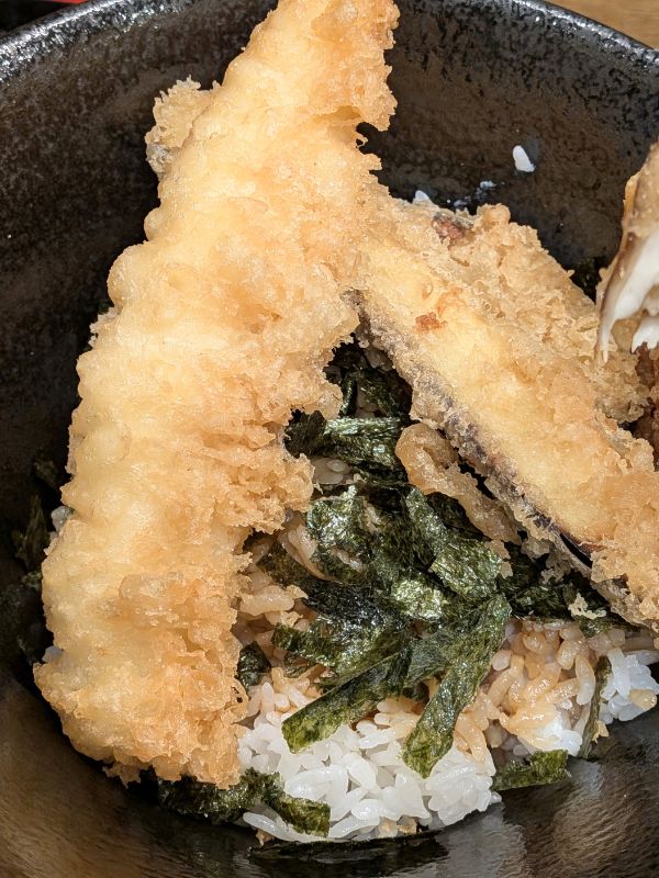 わか馬の塩天丼アップ