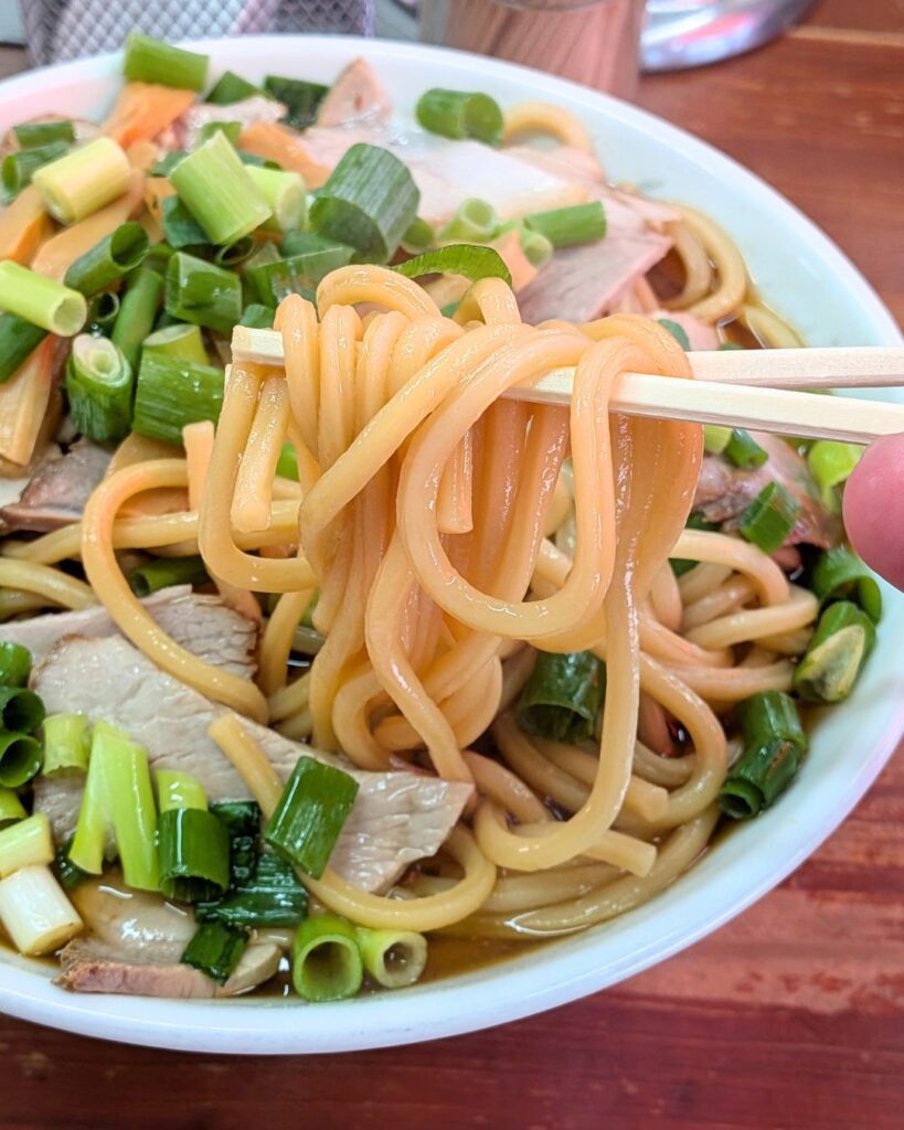住吉の麺のアップ