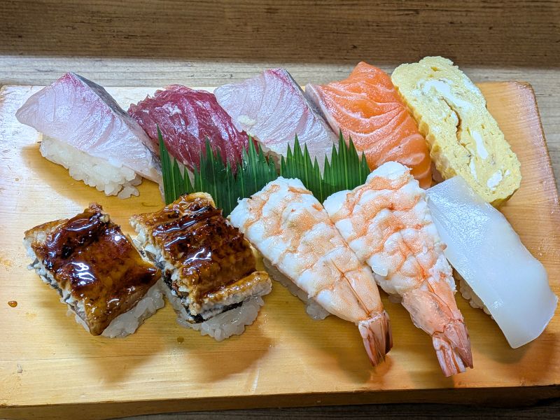 すし鶴のにぎり10貫その2